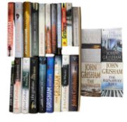 One box: Various John Grisham crime thriller novels