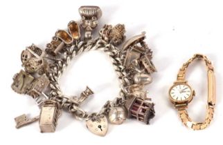 A lady's 9ct Tissot wristwatch, case hallmarked London 1970 and strap hallmarked Birmingham 1975,