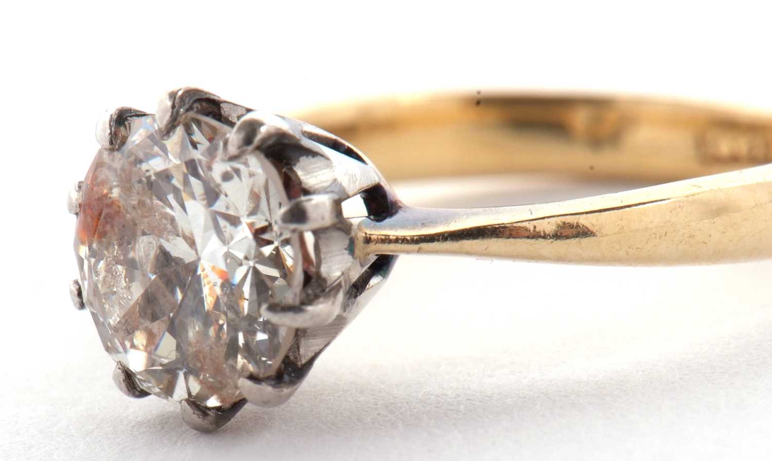 A diamond solitaire ring, the round old European cut diamond, estimated approx. 1.83cts, claw - Image 5 of 16