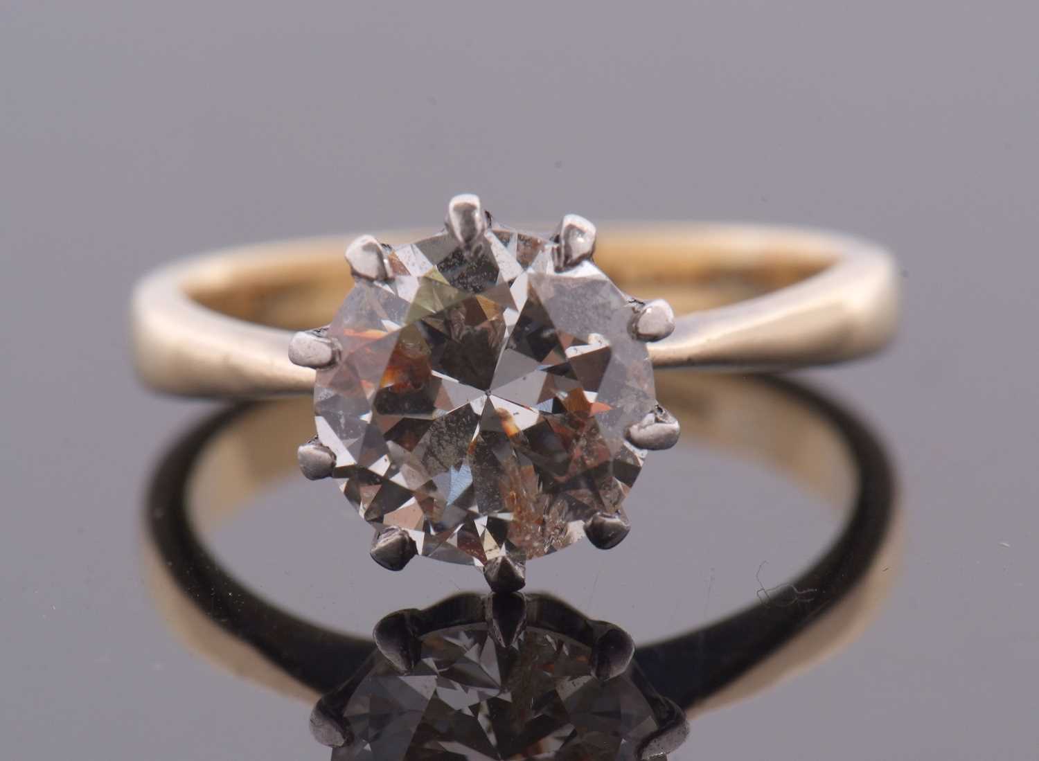 A diamond solitaire ring, the round old European cut diamond, estimated approx. 1.83cts, claw - Image 16 of 16
