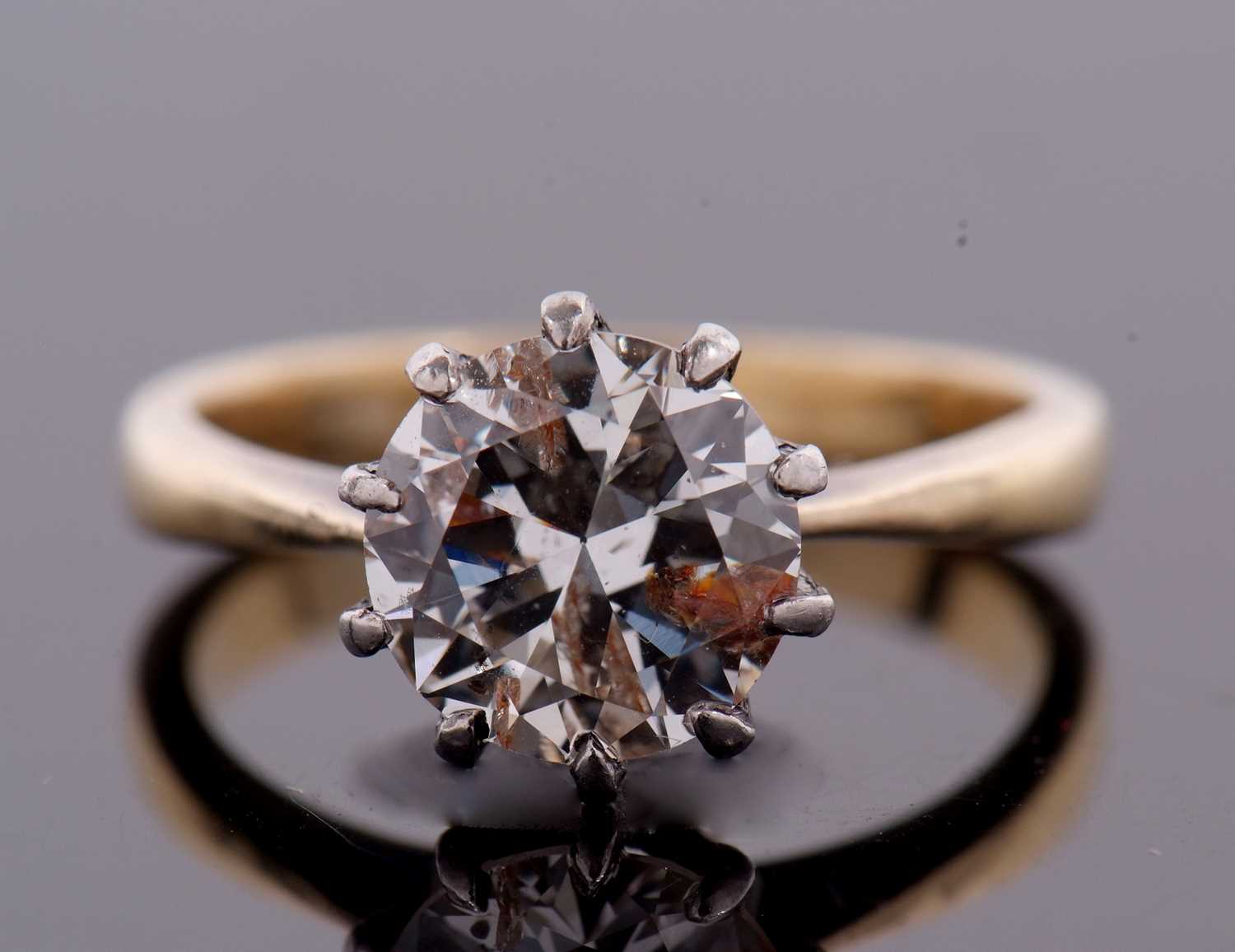 A diamond solitaire ring, the round old European cut diamond, estimated approx. 1.83cts, claw - Image 14 of 16