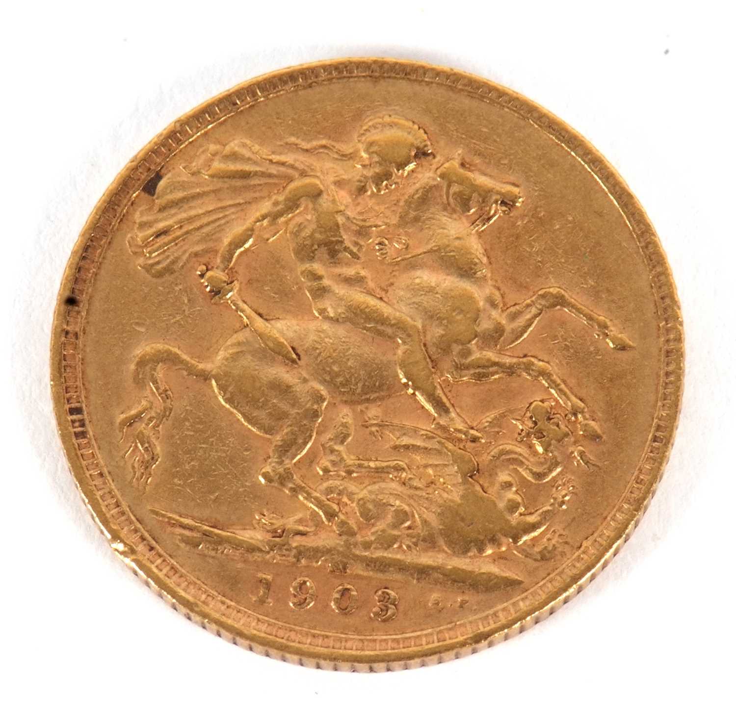 A 1903 sovereign, 8.0g