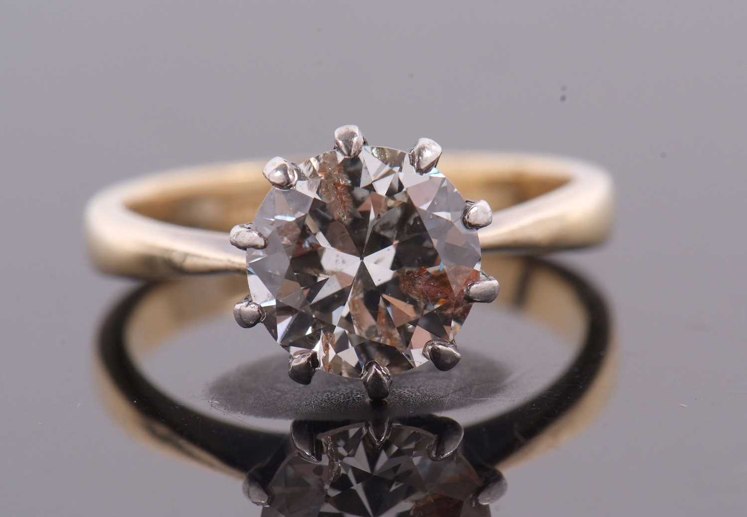 A diamond solitaire ring, the round old European cut diamond, estimated approx. 1.83cts, claw - Image 15 of 16