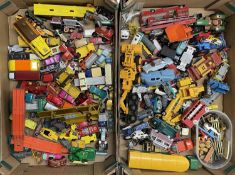 An extensive quantity of various playworn die-cast vehicles, to include Corgi, Matchbox, Lone Star