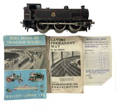 A 0 gauge Bassett-Lowke 0-6-0 locomotive, BR 41611 in black livery, together with various ephemera