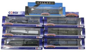 A collection of boxed Corgi die-cast 1:20 scale model locomotives, to include: - BR 4-6-2 A4