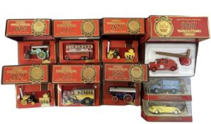 A collection of boxed Special Edition Matchbox Models of Yesteryear, in red and gold boxes