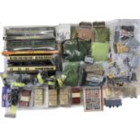 A mixed lot of various 00 gauge rolling stock and diaorama making supplies