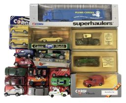 A mixed lot of various boxed Corgi die-cast vehicles