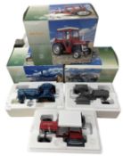 Three boxed Universal Hobbies 1:16 model tractors, to include: - Fordson Power Major - Massey