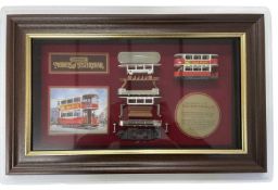 A Matchbox: Models of Yesteryear display frame, Limited edition No. 4674, Preston Tramcar, In