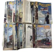 A collection of various 1940s/50s Meccano Magazines