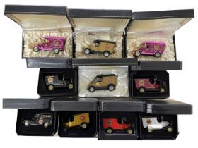 A collection of Limited Edition leatherette-cased Oxford die-cast vehicles, commemorative royalty.