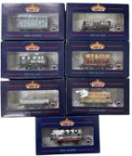 A collection of various Bachmann 00 gauge wagons, tankers etc