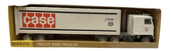 A boxed ERTL Truck and Trailer set, No 3117, Chevy Titan Cab replica