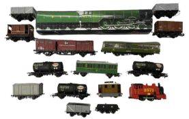 A small collection of various 00 gauge rolling stock.