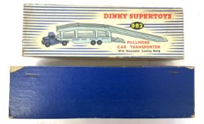 An original (empty) box for a Dinky Supertoys 982 Pullmore Car Transporter