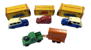 A collection of boxed Dublo Dinky toys, plus one other loose, to include: - 067 Austin Taxi x2 - 068