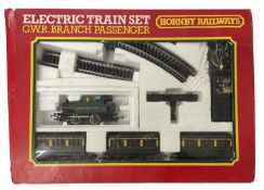 A boxed Hornby 00 gauge GWR Branch passenger set (unchecked for completeness)