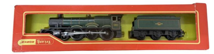 A boxed Triang / Hornby 00 gauge R759 Hall Class Loco with R760 tender in green livery