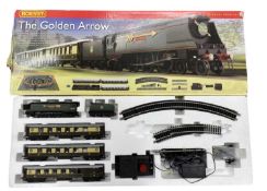 A boxed Hornby 00 gauge The Golden Arrow set (unchecked for completeness)