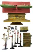 A collection of Hornby 0 gauge rolling stock, to include: - A boxed Railway Station No 3 - various