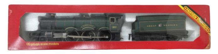 A boxed Hornby 00 gauge R759 GWR Albert Hall locomotive and tender in green livery