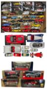 A collections of various die-cast car models, to include Maisto, Corgi, Classico, Bburage etc