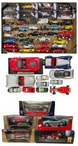 A collections of various die-cast car models, to include Maisto, Corgi, Classico, Bburage etc