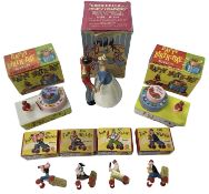 A collection of vintage boxed plastic toys. to include: - Cinderella and Prince Charming novelty
