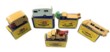 Five Matchbox Series / Moko Lesney boxed haulage vehicles, to include: - Nos 35 / 23 / 27 / 16 / 13