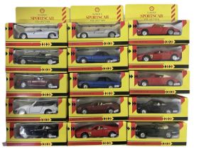 A collection of boxed die-cast Shell Sportscar Collection vehicles