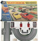 A boxed vintage Matchbox Motorised Motorway set (unchecked for completeness)