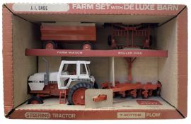 A boxed ERTL Farm Set with Deluxe Barn, No. 274, large scale diecast and pressed steel set