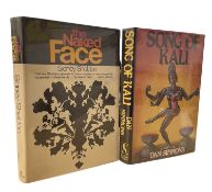 A pair of inscribed fiction books, to include: DAN SIMMONS: SONG OF KALI; SIDNEY SHELDON: THE
