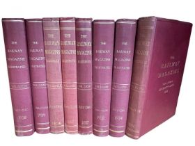 THE RAILWAY MAGAZINE ILLUSTRATED, 8 volumes: LXXV, JULY-DEC 1934; LXXVIII, JANUARY-JUNE 1936LXXIX,