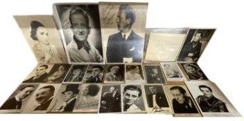 A collection of signed photographs from various actors and actresses: REX HARRISON, JESSIE