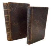 ANTIQUARIAN LEATHERBOUND VOLUMES: 2 titles: JOHN MILTON: PARADISE LOST - A POEM, Edinburgh, A