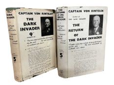CAPTAIN VON RINTELEN: 2 titles: THE DARK INVADER, London, Lovat Dickson, 1936 with signed