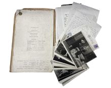 JOSEPH CONRAD ROBERT GITTINGS: Script for the Radio play of RG of The Shadow Line 1940 BBC, with