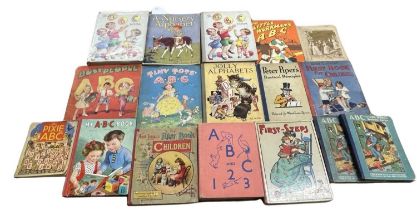 Childrens' Alphabet books: Various titles: THE ABC BOOK x2; BUSY PEOPLE ABC; TINY TOTS ABC; JOLLY