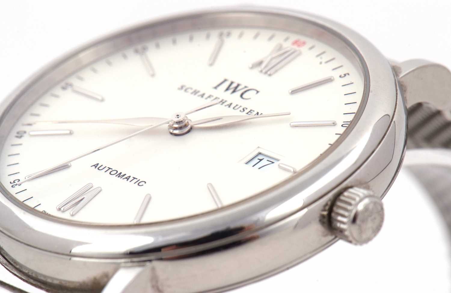 A IWC (International Watch Company) Portofino gents wristwatch, reference IW356505, box, card and - Image 5 of 12