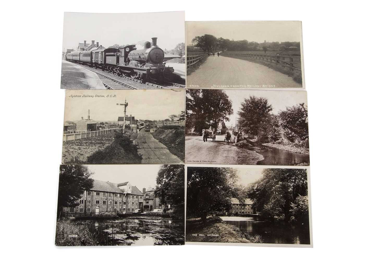 An interest postcard album with views of Aylsham and Blicking, many RP including Soames memorial, - Image 9 of 11