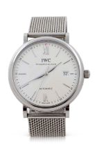 A IWC (International Watch Company) Portofino gents wristwatch, reference IW356505, box, card and