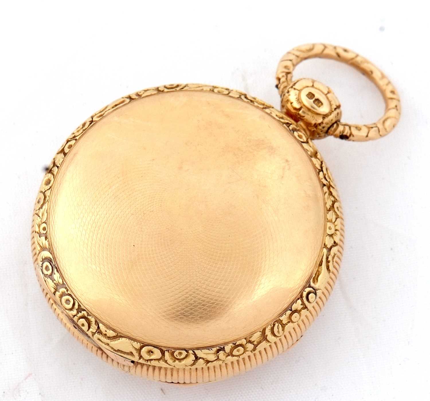 An early 19th Century 18ct gold open face pocket watch, hallmarked inside the case back London 1817, - Image 3 of 3