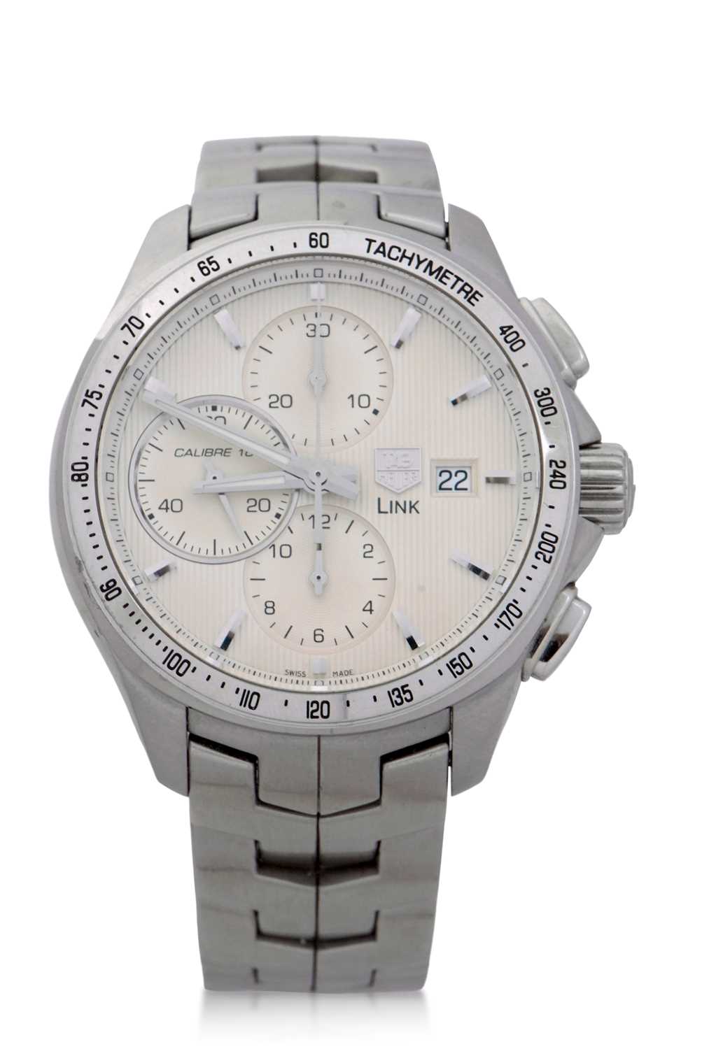 A Tag Heuer Link Chrongraph calibre 16 wristwatch, reference number CAT2011, the watch has an