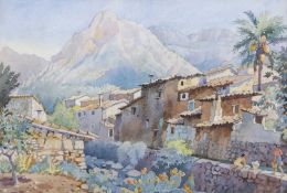Attributed to Arthur Victor Coverley Price (1901-1988), Italian landscape, watercolour, signed (