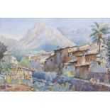 Attributed to Arthur Victor Coverley Price (1901-1988), Italian landscape, watercolour, signed (