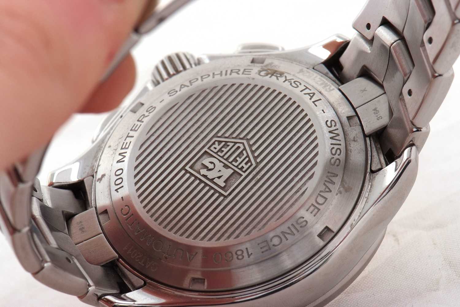 A Tag Heuer Link Chrongraph calibre 16 wristwatch, reference number CAT2011, the watch has an - Image 7 of 9