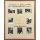 Visit by George VI and Queen Elizabeth to RAF Downham Market, May 1943, framed photo montage of